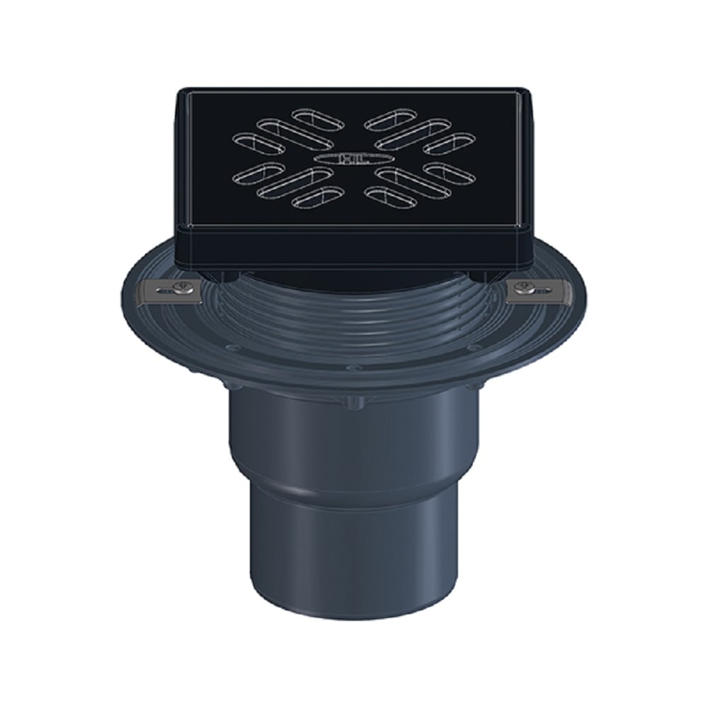 Изображение товара Трап для балконов и террас HL с вертикальным выпуском, DN75/110, с чугунной решёткой, 15 т 3100TG