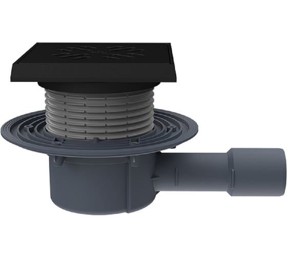 Изображение товара Трап HL с "сухим" сифоном, с чугунной решёткой 1.5 т, с горизонтальным выпуском, DN40/50 510NPrG