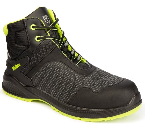 Изображение товара Ботинки СОЮЗСПЕЦОДЕЖДА ТЕЙКЕР (TAKER) с композитным подноском и кевларовой стелькой, черные/зеленые, размер 46 2000000106045