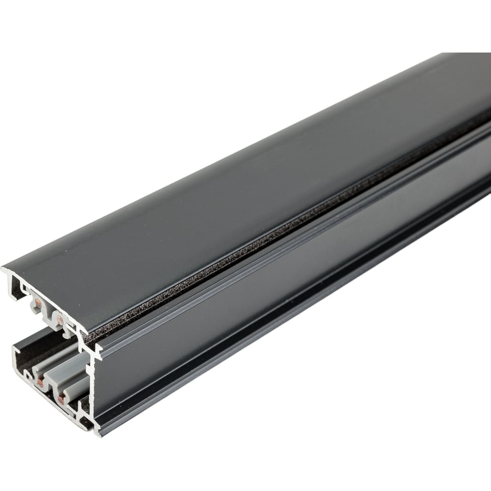 Шинопровод uniel ubx-as4 black 100 polybag, осветительный, тип а, трехфазный 9723 - фото 1