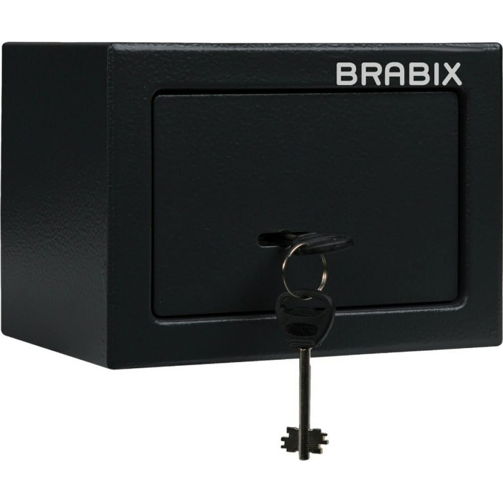 Купить Офисный мебельный сейф BRABIX, SF-140KL, черный, сталь