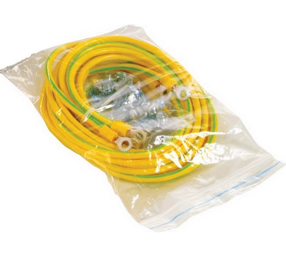 Изображение товара Комплект заземления ЦМО, для шкафов и стоек, 250 мм, жёлтый ПЗ-ШТК-М