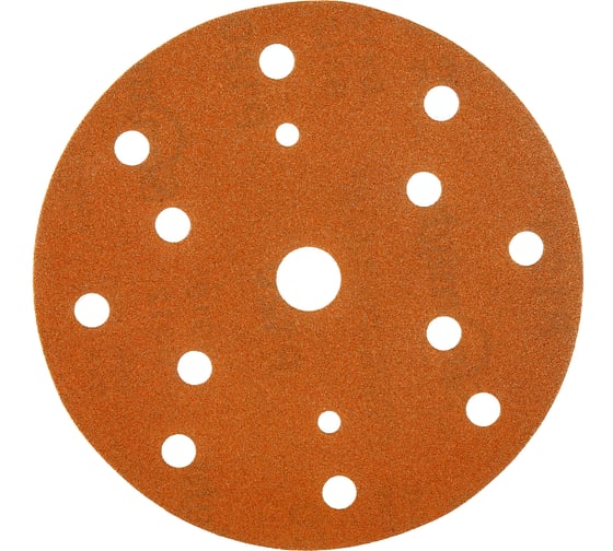 Изображение товара Круг шлифовальный на липучке GOLD B312T (100 шт; 150 мм; 15 отверстий; Р120) SUNMIGHT 44308