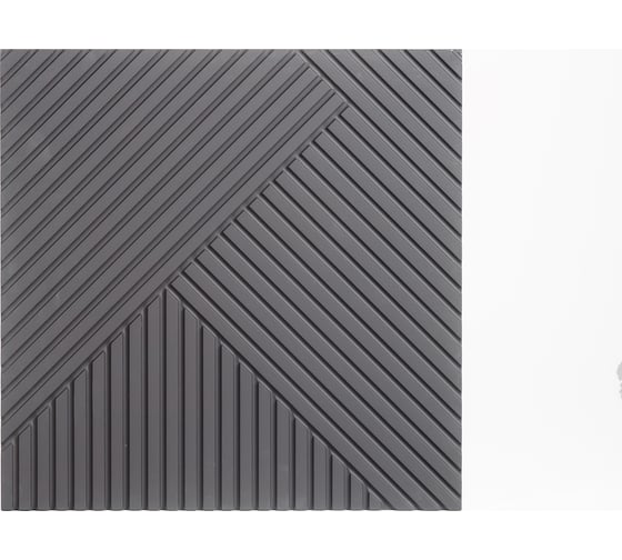 Изображение товара Панели декоративные стеновые Paneliavrora из лмдф в пвх пленке "Bamboo stiks" цвет Графит 4640174740287