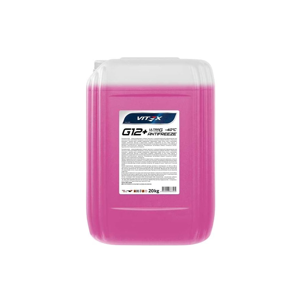 Изображение товара Антифриз VITEX G12+ 40 Ultra G Фиолетовый 20 кг для системы охлаждения автомобиля