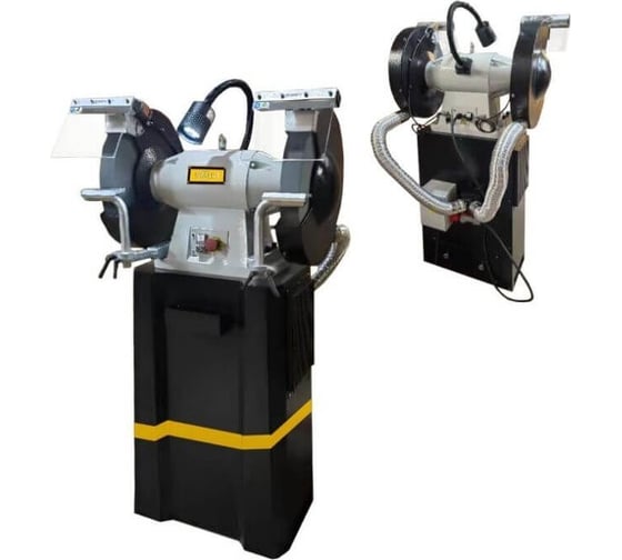 Изображение товара Заточной станок Stalex DS400, Ø400 мм, 5.5 кВт, 380 В + вытяжка абразивной пыли 1.5 кВт 102471