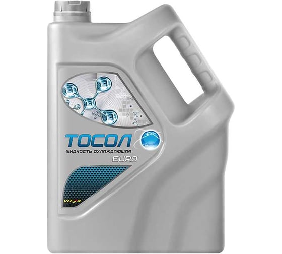 Изображение товара Тосол VITEX Euro жидкость охлаждающая, низкозамерзающая Евро, 10 кг v201305