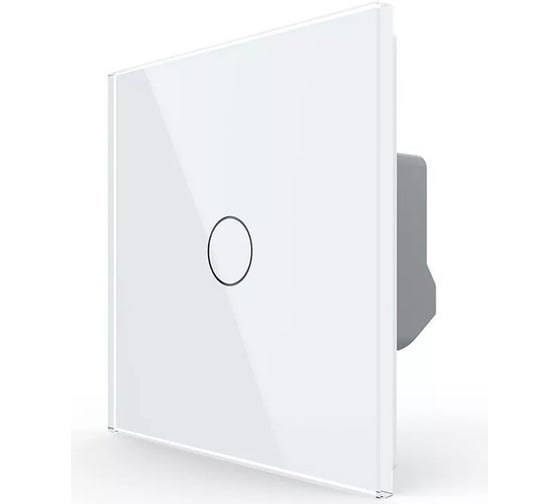 Изображение товара Одноклавишный сенсорный выключатель LIVOLO комплект, 1 пост, цвет белый VL-C701-11