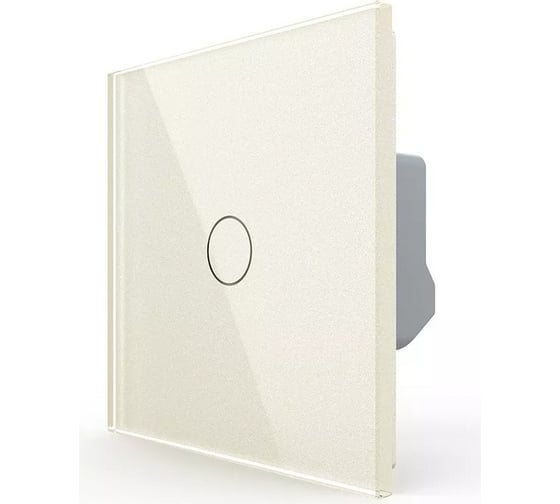 Изображение товара Одноклавишный сенсорный выключатель LIVOLO комплект, 1 пост, цвет жемчужный VL-C701-14