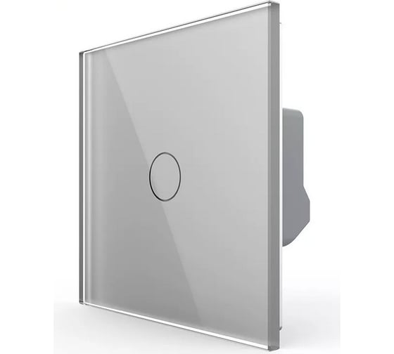 Изображение товара Одноклавишный сенсорный выключатель LIVOLO комплект, 1 пост, цвет серый VL-C701-15