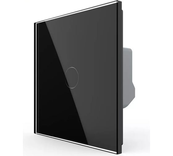 Изображение товара Одноклавишный сенсорный выключатель LIVOLO комплект, 1 пост, цвет черный VL-C701-12
