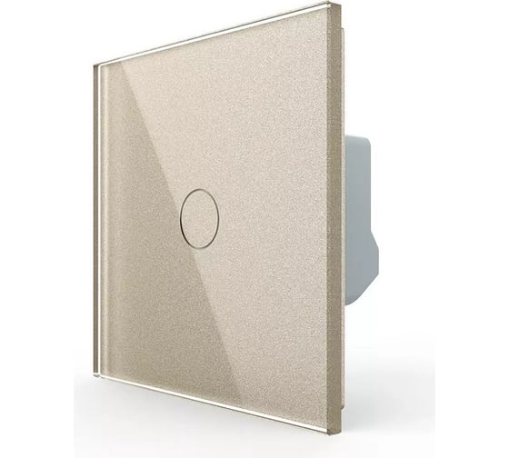 Изображение товара Одноклавишный сенсорный выключатель LIVOLO комплект, 1 пост, цвет шампань VL-C701-16