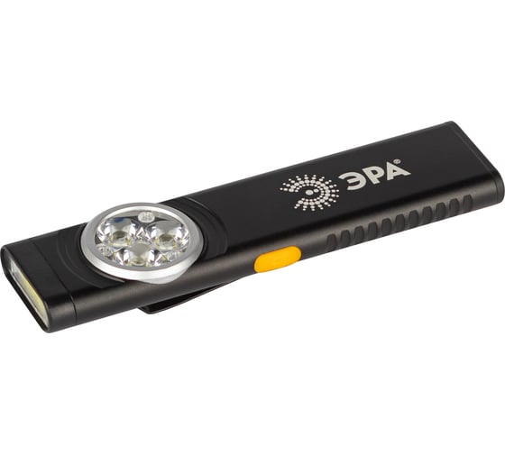 Изображение товара Светодиодный фонарь ЭРА Рабочие Практик RA707 аккумуляторный 11 режимов магнит клипса турбо режим 10 Б0061072