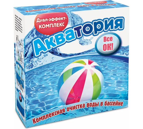 Изображение товара Препарат для комплексной дезинфекции воды в бассейнах Ваше Хозяйство Акватория 1.6 л 4620015696171