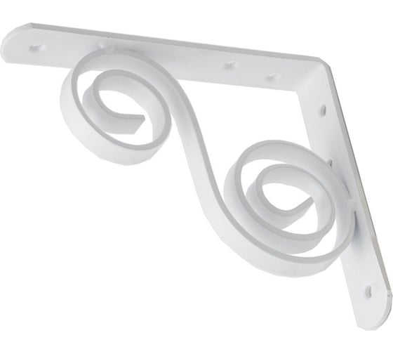 Изображение товара Кронштейн фигурный Дверной Страж 150x125 мод.5 белый ДС74354