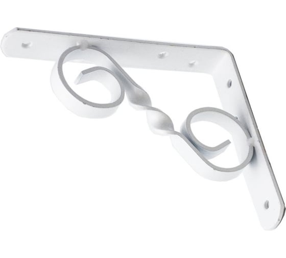 Изображение товара Кронштейн фигурный Дверной Страж 150x125 мод.3 белый ДС74349