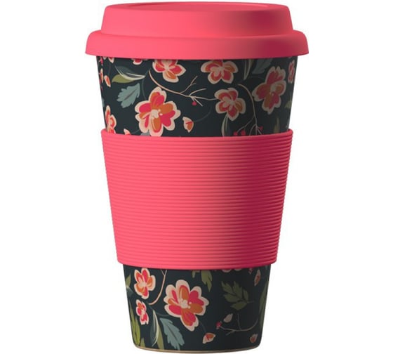 Изображение товара Стакан из бамбукового волокна Areon ЭКО BambooCup, Японская Вишня, 400 мл 280-369