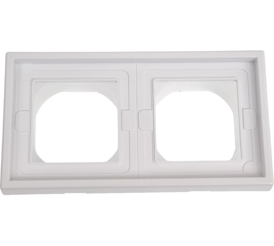 Изображение товара Рамка Systeme Electric ArtGallery Белый 2-постовая, IP44 GAL440102