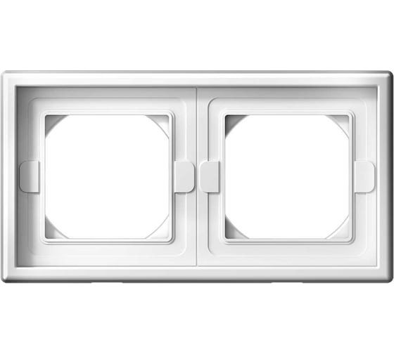 Изображение товара Рамка 2-постовая ArtGallery, IP44, универсальная Systeme Electric Белый GAL440102