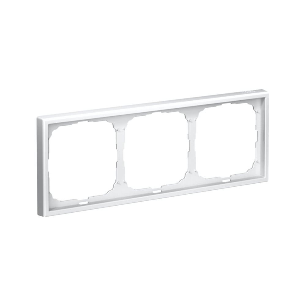 Изображение товара Рамка Systeme Electric ArtGallery Белая 3-постовая универсальная