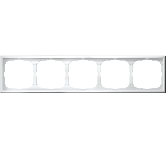 Изображение товара Рамка Systeme Electric ArtGallery Белый 5-постовая, универсальная GAL000105