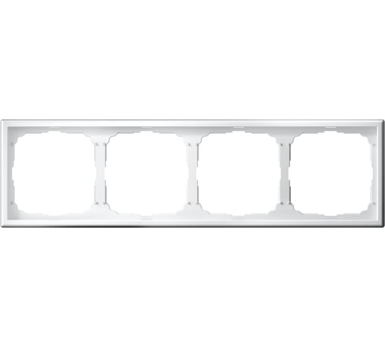 Изображение товара Рамка Systeme Electric ArtGallery Белый 4-постовая, универсальная GAL000104