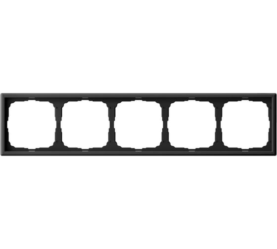 Изображение товара Рамка Systeme Electric ArtGallery Карбон 5-постовая, универсальная GAL001005