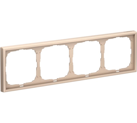 Изображение товара Рамка Systeme Electric ArtGallery Песочный 4-постовая, универсальная GAL001204