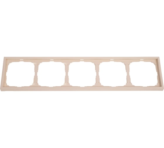 Изображение товара Рамка Systeme Electric ArtGallery Песочный 5-постовая, универсальная GAL001205