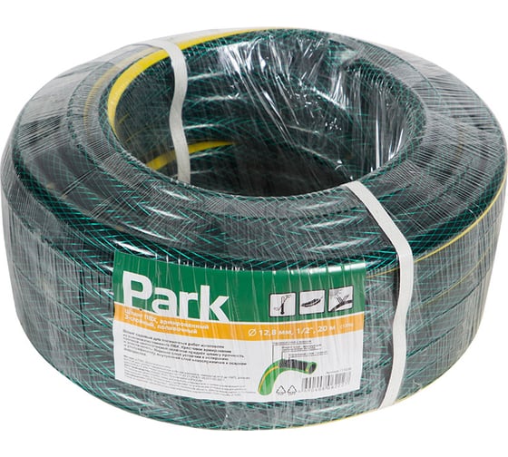 Изображение товара Армированный трехслойный шланг Park ПВХ, 20 м, 1/2" 111038