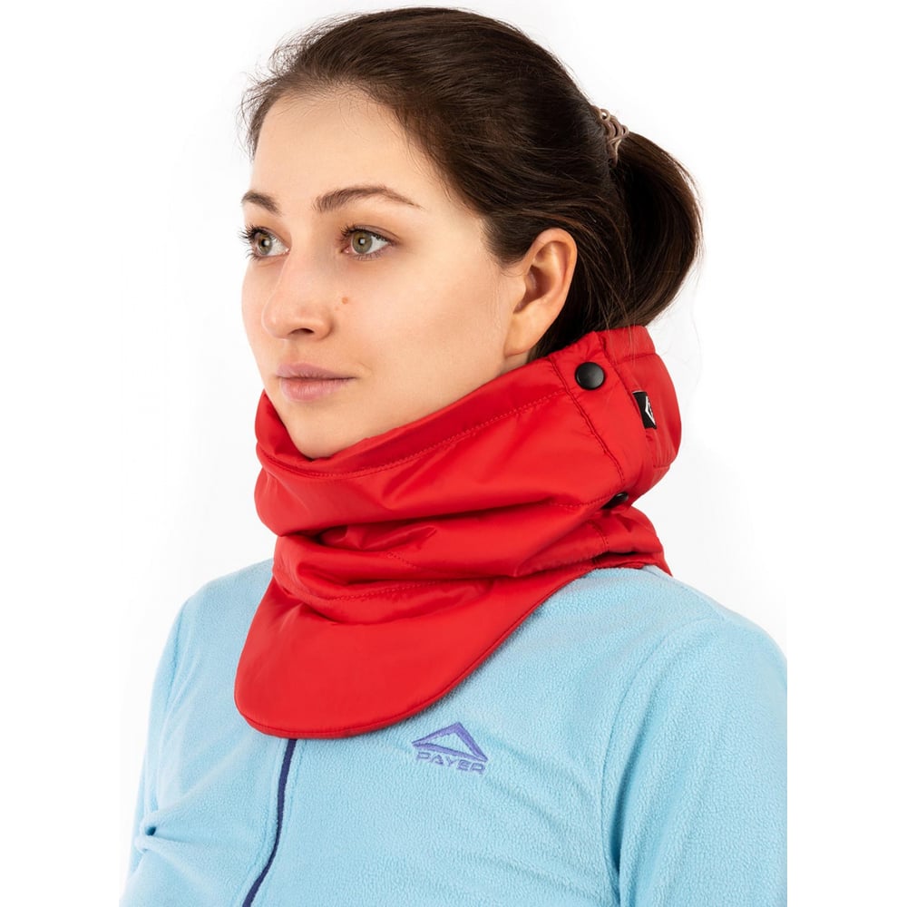 Изображение товара Стеганый шарф-труба Payer Ogasta таффета синий универсальный зимний аксессуар