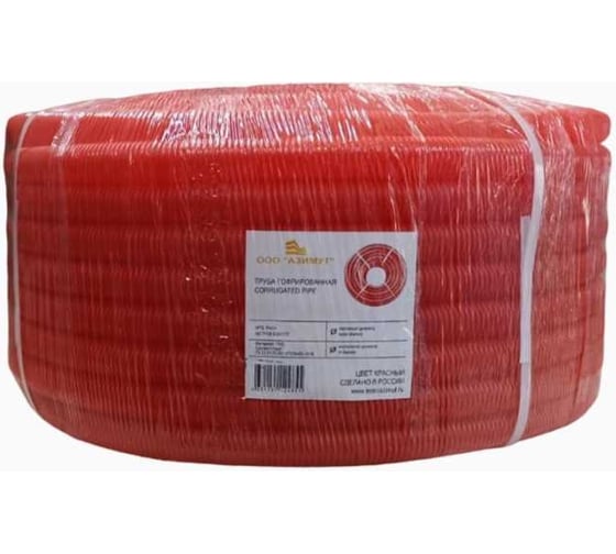 Изображение товара Труба гофрированная ООО "Азимут"d 23 красная АЗИМУТ (25 м) 00000002054