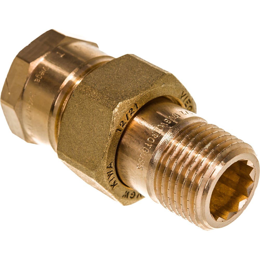 Изображение товара Разъёмное соединение Viega 1/2 ВР-НР бронза фитинг переходник