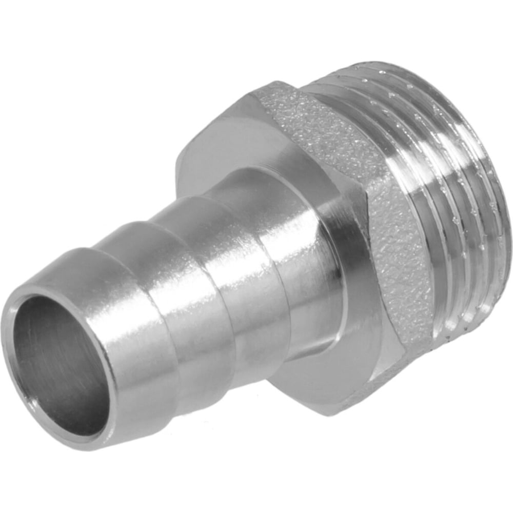 Изображение товара Штуцер MasterProf 3/8 дюйма никелированная латунь соединитель елочка 10 мм
