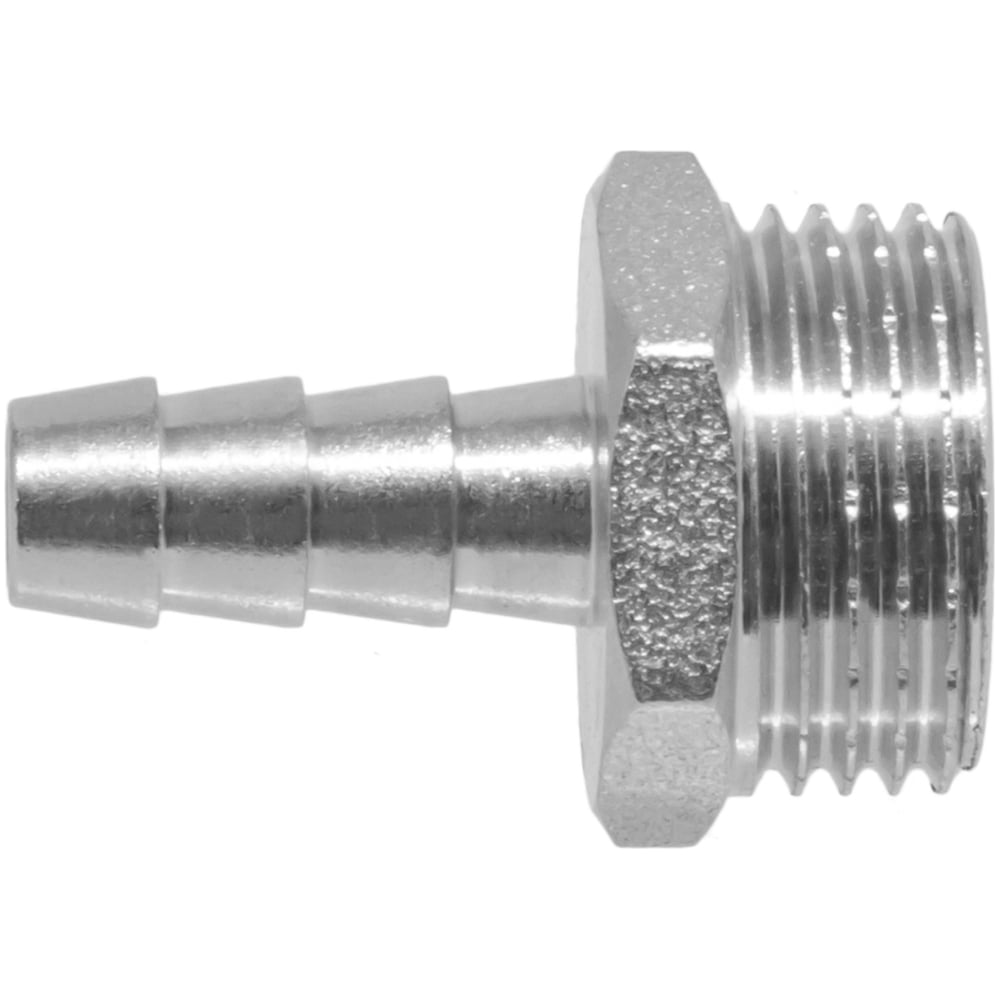 Изображение товара Штуцер 3/8 дюйм никелированная латунь 6 мм комплект 2 шт MasterProf