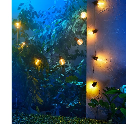 Изображение товара Садовая гирлянда REXANT Сэвил на солнечной батарее, коллекция Лондон 602-2420