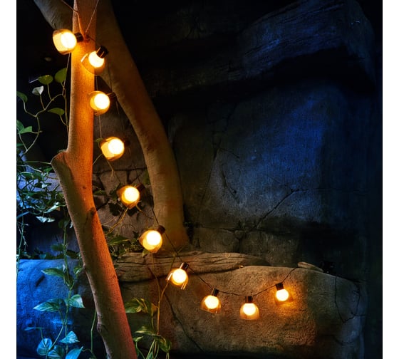 Изображение товара Садовая гирлянда REXANT Эбби на солнечной батарее, коллекция Лондон 602-2419