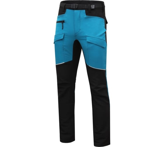 Изображение товара Брюки рабочие эластичные морские HOEGERT TECHNIK BEELITZ черные 3XL (58) HT5K819-3XL