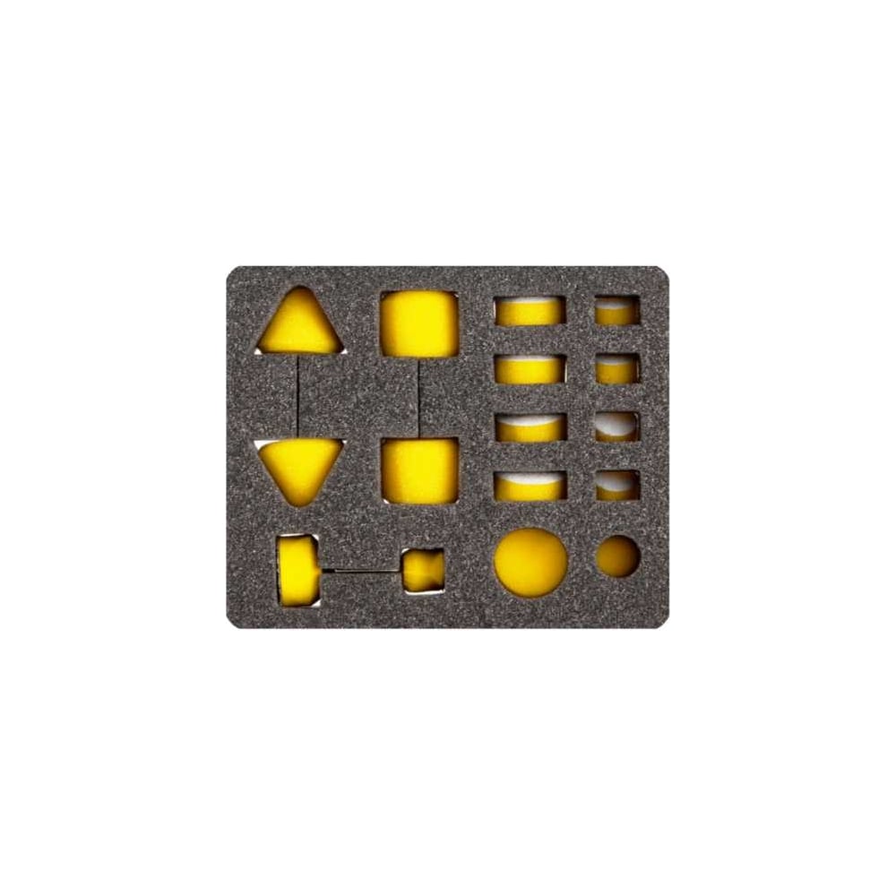Изображение товара Набор поролоновых насадок для детейлинга Hanko F05711 желтые 4 шт