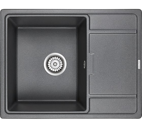 Изображение товара Гранитная мойка Paulmark FLUGEN 50-650 графит, 650х500 мм PM216550-DG