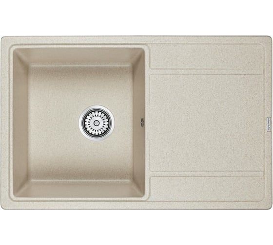 Изображение товара Гранитная мойка Paulmark FLUGEN 50-780 бежевый, 780х500 мм PM217850-BE