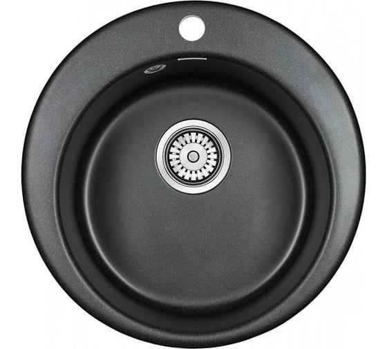 Изображение товара Гранитная мойка Paulmark GELEGEN 50 черный, D475 мм PM404800-BL