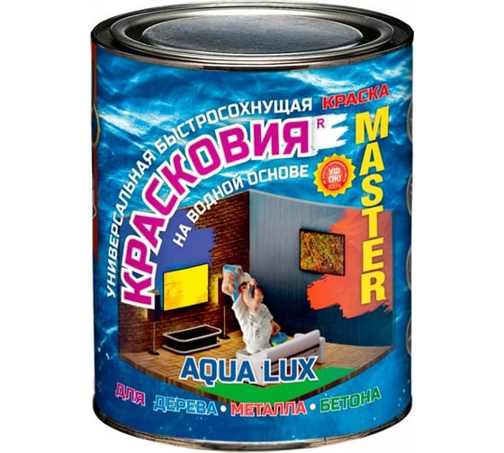 Изображение товара Универсальная краска на водной основе Красковия MASTER «AQUA LUX» RAL 1001 1 кг УТ-00002753