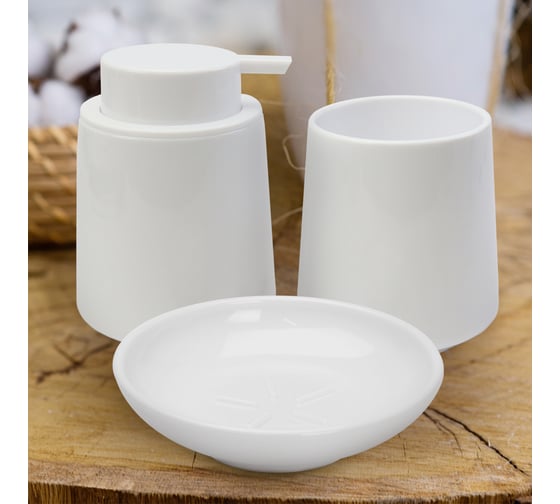 Изображение товара Набор для ванной ND Play Fresh (диспенсер, стакан, мыльница) 310660