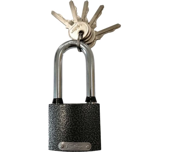 Изображение товара Навесной замок с длинной дужкой, 5 ключей Vantage LD1-50L