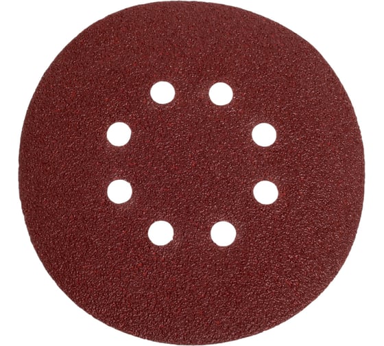 Изображение товара Круг абразивный перфорированный 8 отверстий, 150 мм, P60, 5 шт MD-STARS 5KAS1508P60