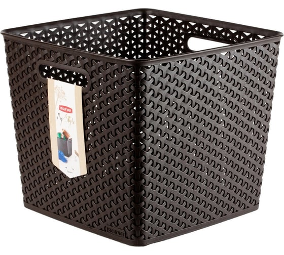 Изображение товара Коробка для хранения MY STYLE Square цвет темно-коричневый CURVER 03613-210