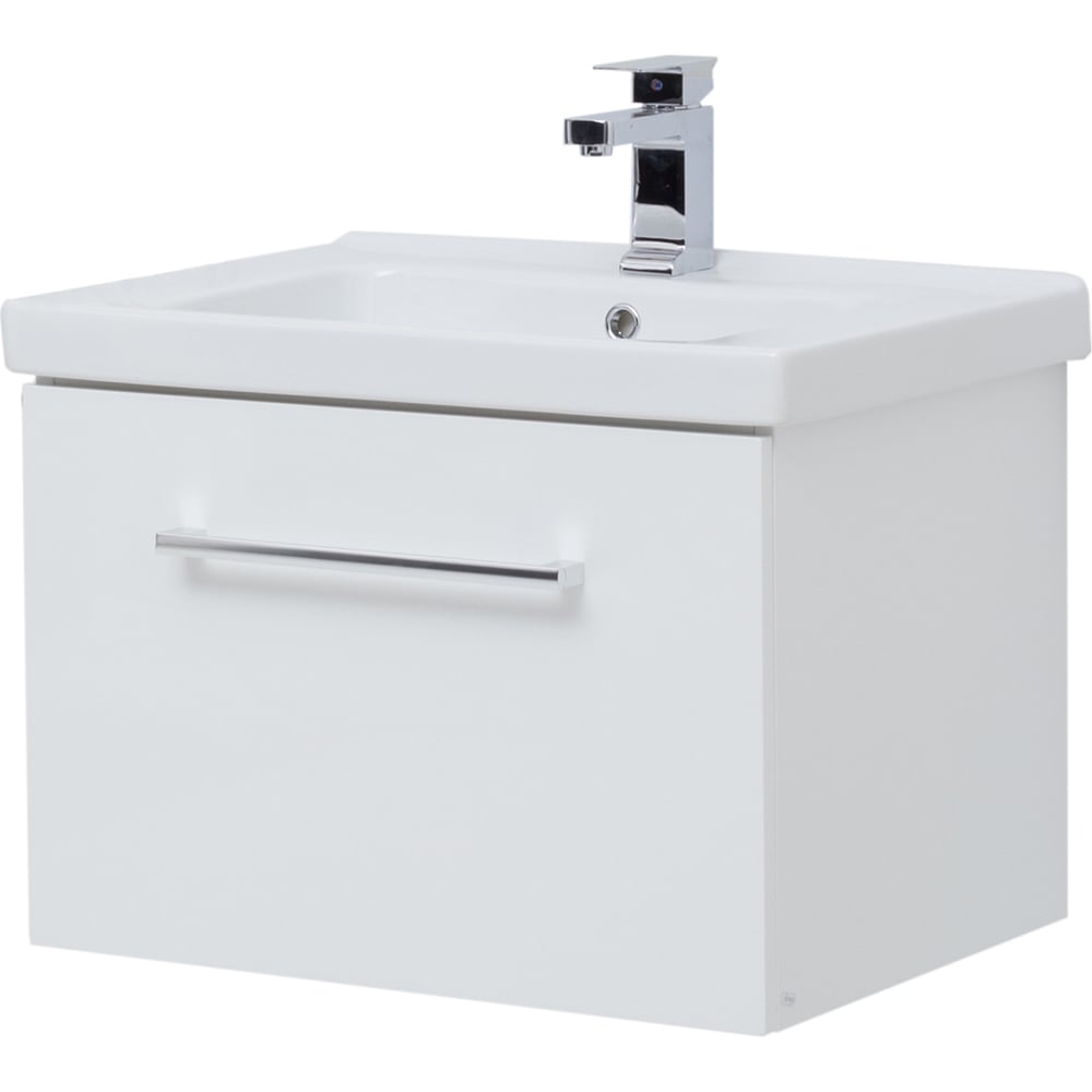 Изображение товара Подвесная тумба с раковиной Dreja BIG INN белый глянец 65 см