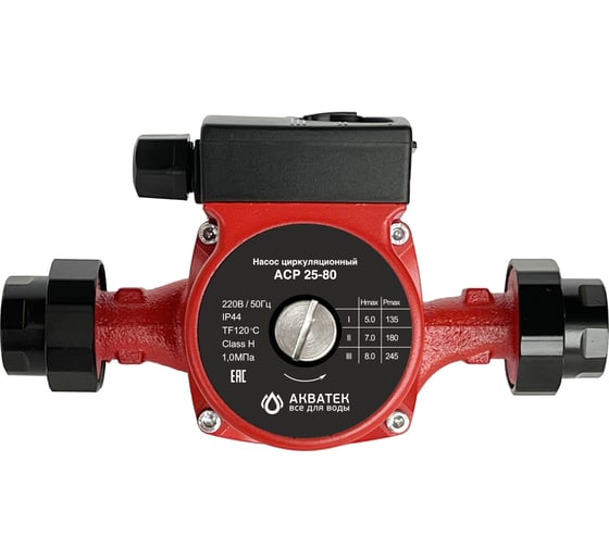 Изображение товара Циркуляционный насос Акватек ACP 25-80 с гайками тип 3 0-18-0234