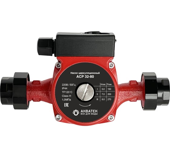 Изображение товара Циркуляционный насос Акватек ACP 32-80 с гайками тип 3 0-18-0240